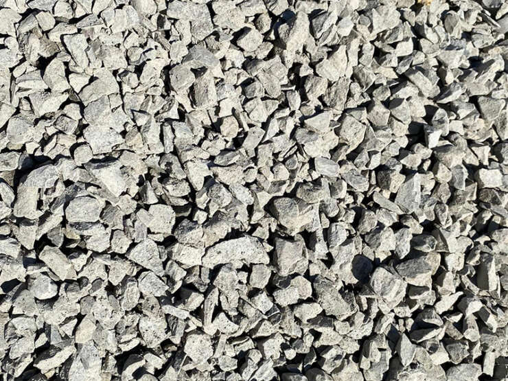 A closeup look of a lot of gravel